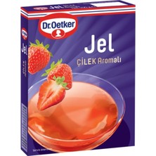 Dr. Oetker  Bitkisel Jel Çilek Aromalı 100 gr x 4