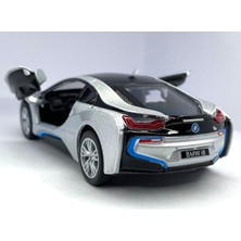 Kinsmart Bmw I8 - Çek Bırak 5inch. Lisanslı Model Araba, Oyuncak Araba 1:36