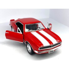 Kinsmart 1967 Chevrolet Camaro Z/28 (Şeritli) - Çek Bırak 5inch. Lisanslı Model Araba, Oyuncak Araba 1:37