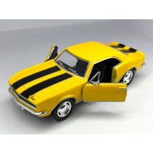 Kinsmart 1967 Chevrolet Camaro Z/28 (Şeritli) - Çek Bırak 5inch. Lisanslı Model Araba, Oyuncak Araba 1:37