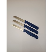 Solingen Bıçak 3'lü Set Simli Lacivert