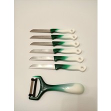 Solingen Bıçak 7 Parça Set Ebruli Yeşil