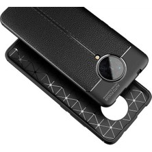 Case 4u Xiaomi Redmi K30 Pro Kılıf Rugan Armor Deri Görünümlü Yüksek Kalite Silikon Niss Kırmızı