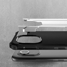 Case 4u Xiaomi Mi 11 Kılıf Military Armor Çift Katmanlı Crash Silikon Kılıf Siyah