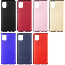 Case 4u Samsung Galaxy A02S Kılıf Klasik Mat Renkli Yumuşak Premier Silikon Altın