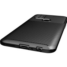 Case 4u Oneplus Nord N10 5g Kılıf Rugged Armor Karbon Desenli Lüx Negro Silikon Arka Kapak Lacivert