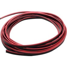 Gardenauto Kırmızı Parlak Nikelajlı Trim Fitilli Torpido Şeridi Araç Içi Ip Şerit Balık Sırtı 5 Metre