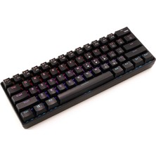 MF Product Strike 0567 Kablosuz Gaming Gerçek Mekanik Klavye Siyah