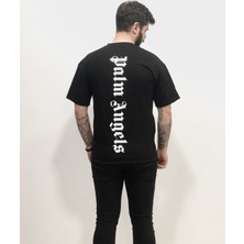 Amor Man Palm Angels Sırt Göğüs Dijital Baskılı Bol Kesim Oversize Erkek Tşört