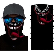 Knmaster Venom Boyun Bandana Boyunluk Maske- Motorcu Maskesi- Baf- Yüz