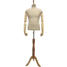 Erkek Terzi Mankeni Ahşap Kollu