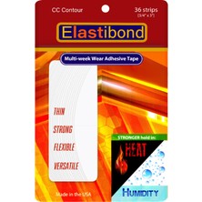 True Tape Elastibond Protez Saç Bandı Oval ( "cc" ) - (2,0cm x 7.5cm) 36 Adet