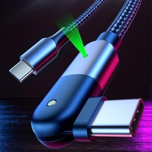 Ally 60W USB Type-C PD Hızlı Şarj Kablosu 2 mt Döner Başlıklı Kablo AL-33570