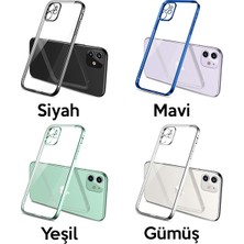 Ally Apple iPhone 12 6.1 Metal Görünümlü Darbeye Dayanıklı Silikon Kılıf AL-33857