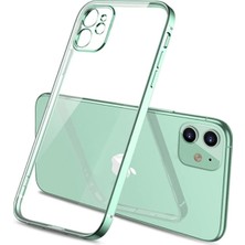 Ally Apple iPhone 12 6.1 Metal Görünümlü Darbeye Dayanıklı Silikon Kılıf AL-33857