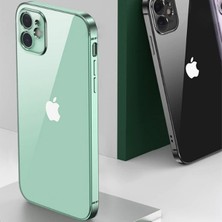Ally Apple iPhone 12 6.1 Metal Görünümlü Darbeye Dayanıklı Silikon Kılıf AL-33857