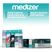 Medizer Kırmızı Meltblown Kumaş Full Ultrasonik 3 Katlı Cerrahi Maske - Burun Telli