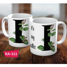 Biz Dijital I Harf Baskılı Hediyelik Kahve Kupa Bardak