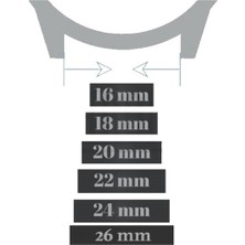 Daniel Klein Saat Uyumlu Paslanmaz Çelik Metal Saat Kordonu 18MM Gümüş