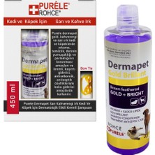 Purele Derma Kremli Dermatolojik Sarı ve Kahverengi Kedi ve Köpek Şampuanı 450 ml