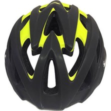 Zozo Emk  - Kask - MV29 M Beden - Arka LED Lambalı - Siyah/lime