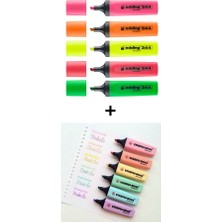 Edding ve Stabilo 11 Renk Fosforlu Kalem Seti