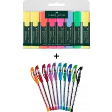 Faber-Castell Faber Castell 18 Renk Fosforlu ve Tükenmez Kalem Seti