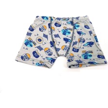 302 Elastan Desenli Erkek Çocuk Boxer