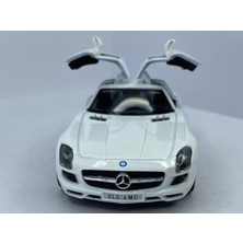 Kinsmart Mercedes - Benz Sls Amg - Çek Bırak 5inch. Lisanslı Model Araba, Oyuncak Araba 1:36