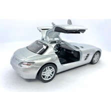 Kinsmart Mercedes - Benz Sls Amg - Çek Bırak 5inch. Lisanslı Model Araba, Oyuncak Araba 1:36