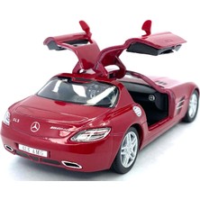 Kinsmart Mercedes - Benz Sls Amg - Çek Bırak 5inch. Lisanslı Model Araba, Oyuncak Araba 1:36