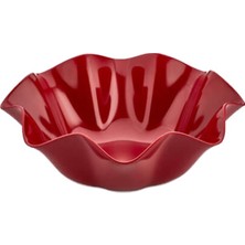 Külsan Dalgalı Kase Melamin 35 cm Kırmızı