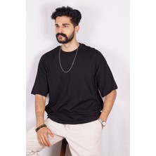 Marrakech Unisex Siyah Oversize Bol Kalıp Tshirt