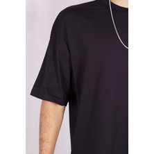 Marrakech Unisex Siyah Oversize Bol Kalıp Tshirt