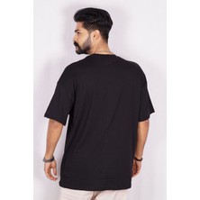 Marrakech Unisex Siyah Oversize Bol Kalıp Tshirt