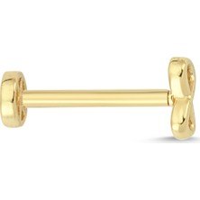 Altınsepeti Altın Sonsuzluk Işareti Tragus Küpe AS59PC