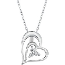 Altınsepeti Gümüş Tria Kalp Kolye G903KL