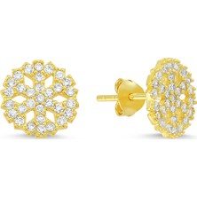 Altınsepeti Gümüş Altın Kaplama Kartanesi Küpe G181KP