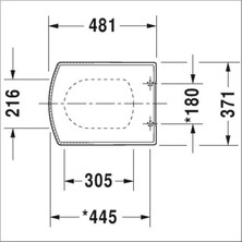 Duravit Klozet Kapağı Caro Softclose Alpin Beyaz 065690095