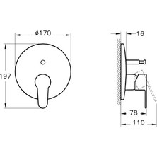 VitrA Artema Win S Ankastre Banyo Bataryası A42589
