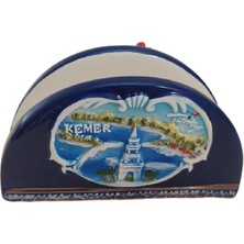 Hd Marketim Otantik Antalya Temalı El Yapımı Seramik Peçetelik Kurdanlık