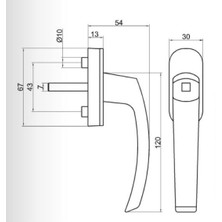 Pvc PIMApen Alüminyum Pencere Kol