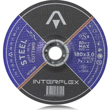 Interflex Inox Metal Kesici Taş Disk 180 X3.0 mm 3 Adet