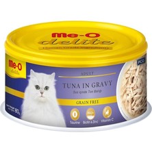Me-O Delite Tahılsız Ton Balıklı Soslu Kedi Konservesi 80GR 3'lü Set