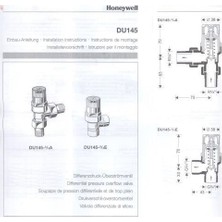 Honeywell DU145 3/4e Diferansiyel Basınç Vanası- 3/4''