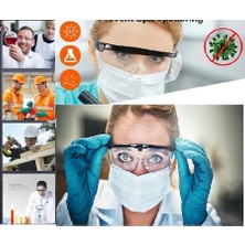 Elden Hırdavat Koruyucu Gözlük - Genel Kullanım Laboratuvar - Sap Ayarlı 5 Adet