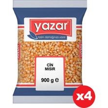 Yazar Patlatmalık Cin Mısır 900 gr x 4 Paket