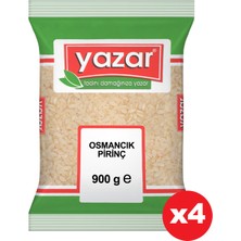 Yazar Osmancık Pirinç 900 gr x 4 Paket.