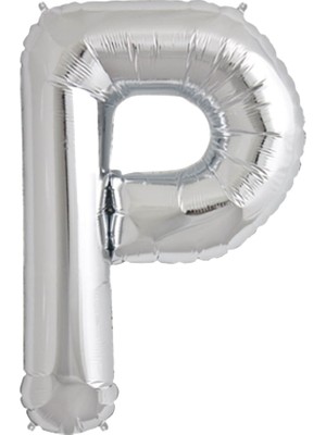 İKM Harf Balon Folyo Orta Boy  75 cm Gümüş P