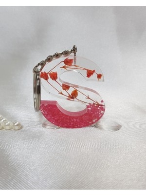 Sultan Tasarım  Epoksi S Harfi Anahtarlık